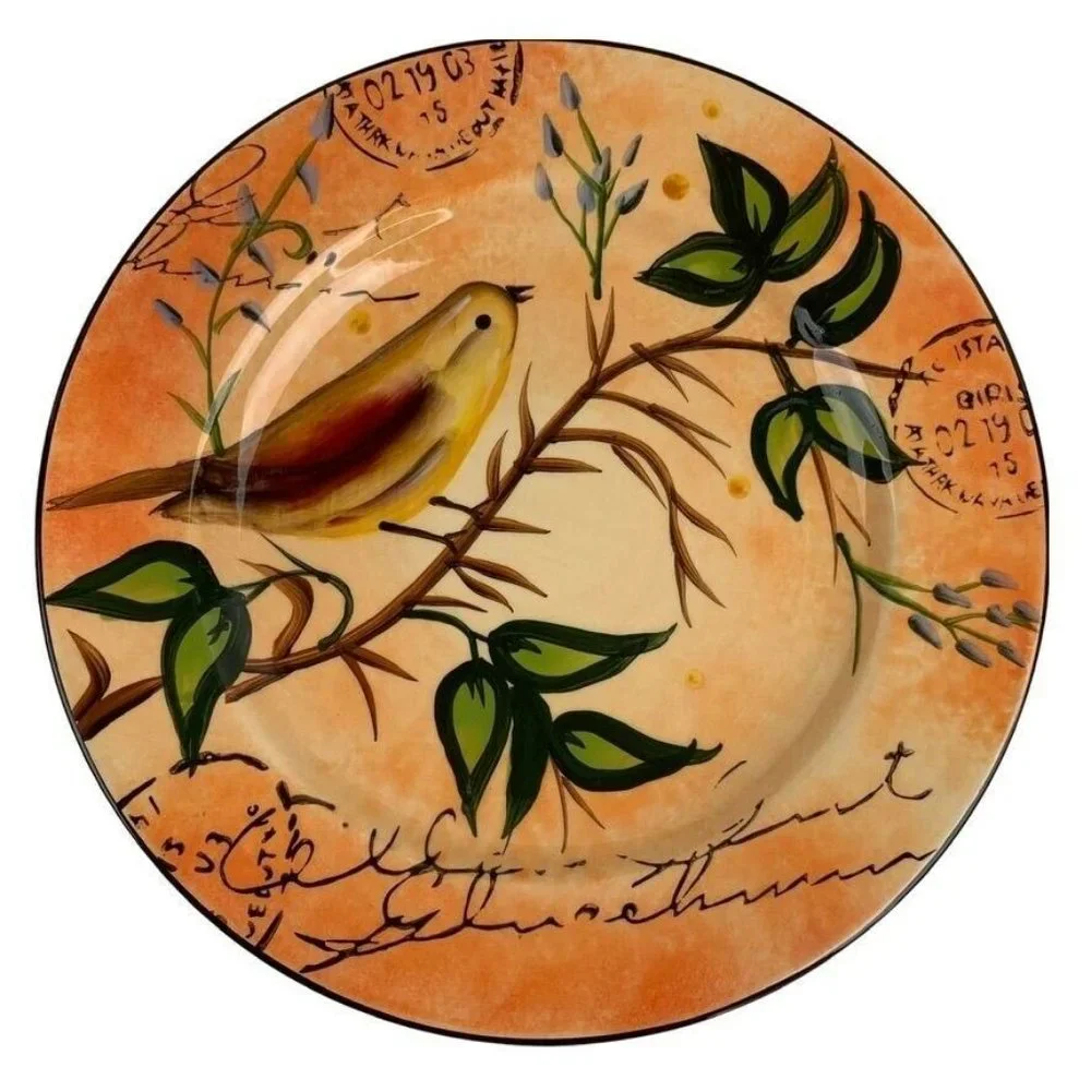 Pier 1 Bird Salad Dessert Lunch Plates 8.5